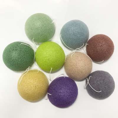 Skin care oragnic konjac powder konjac sponge custom packaging