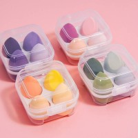 4pcs/box Sponge Makeup Foundation Sponge Egg With Box Make Up Powder Puff